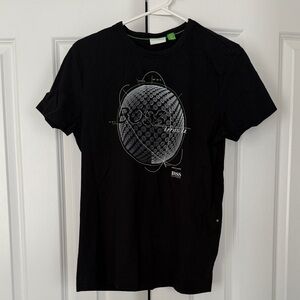 Hugo Boss x Martin Kaymer Black Tee with Graphic Design